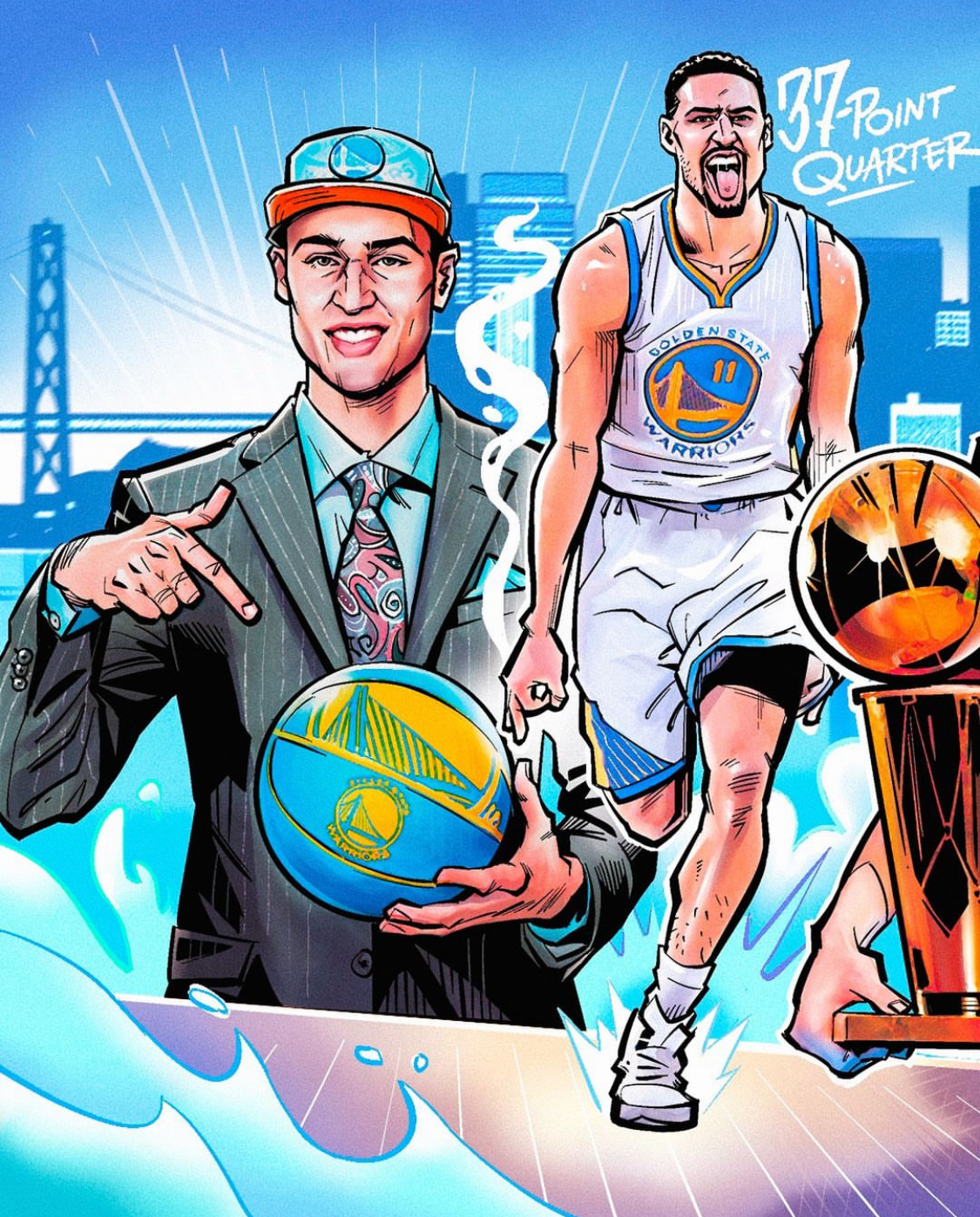 76人完胜勇士，克莱统治全场